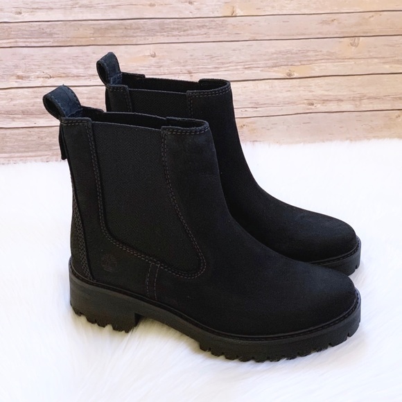 Timberland Courmayeur Valley Chelsea Black Boots - Picture 2 of 7